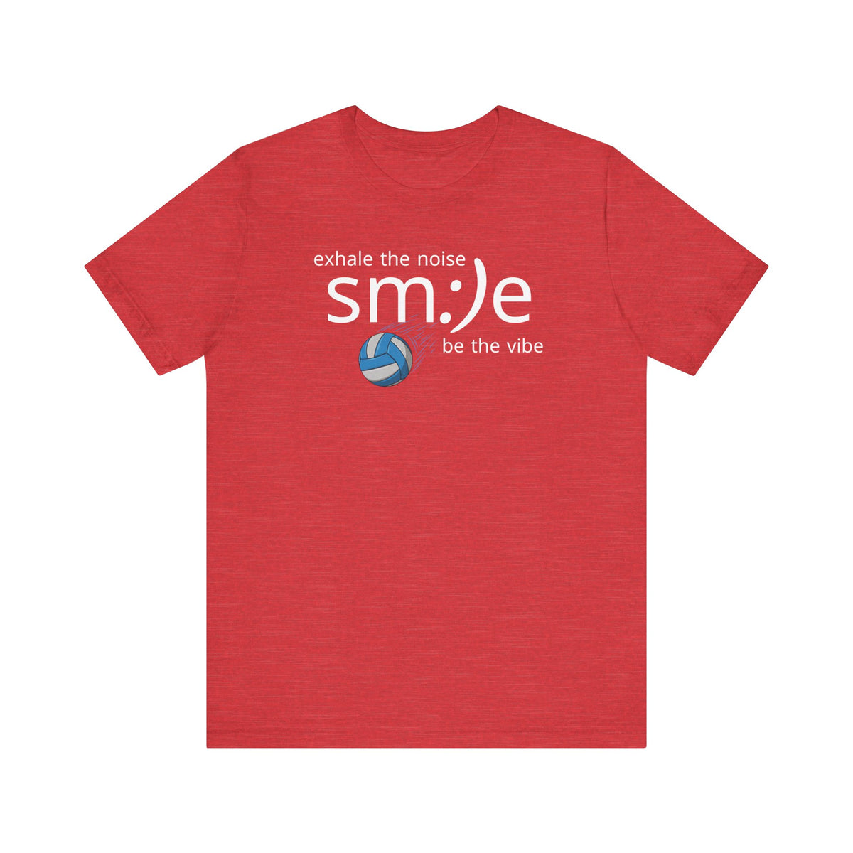 sm:)e Exhale the Noise Volleyball Tee | Athletic Mindful Streetwear | Positive Vibe Court Confidence
