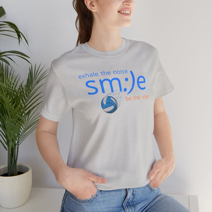 sm:)e Exhale the Noise Be the Vibe Volleyball Tee | Confident Athletic Streetwear | Positive Quote Shirt