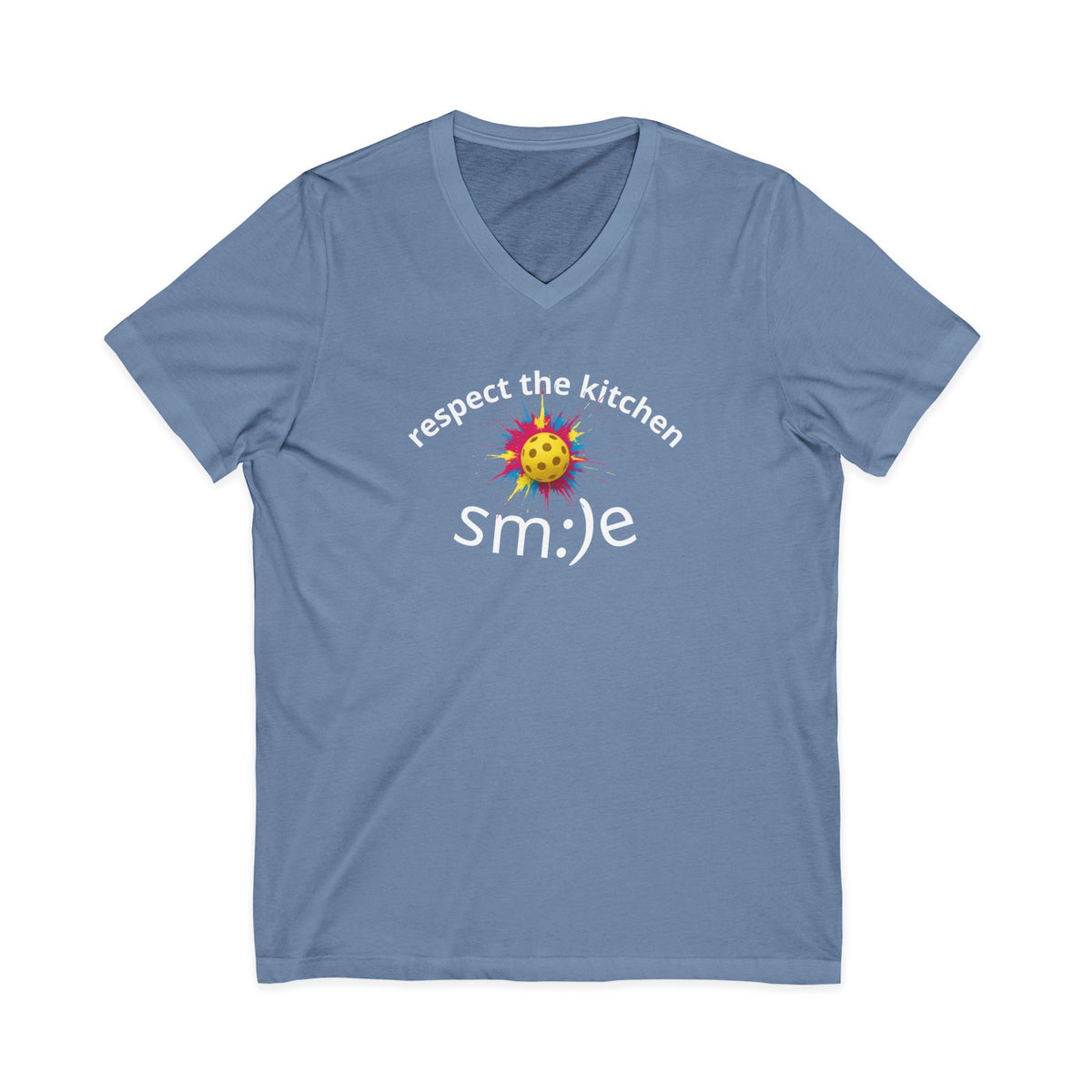 Respect the Kitchen Pickleball Tee | V-Neck Court Statement