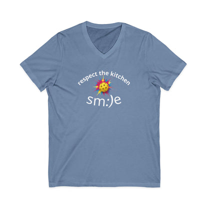 Respect the Kitchen Pickleball Tee | V-Neck Court Statement