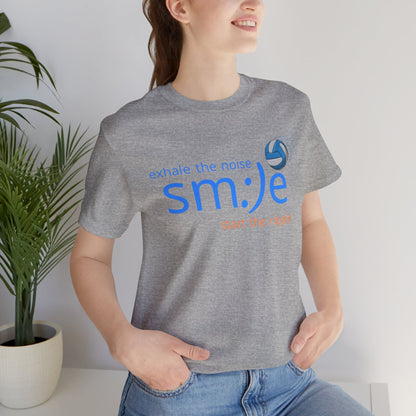 Exhale the Noise sm:)e Start the Ripple Volleyball Tee - Motivational Streetwear, Positive Vibes, Inspirational Gift