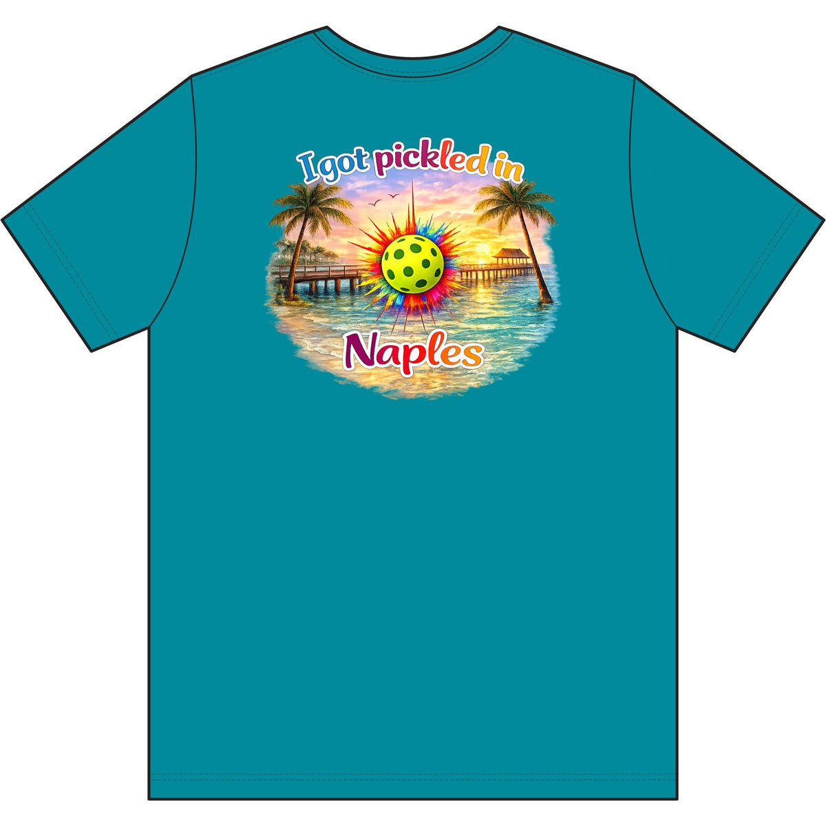 I Got Pickled in Naples™ — Men's Moisture-Wicking Pickleball Shirt | sm:)e