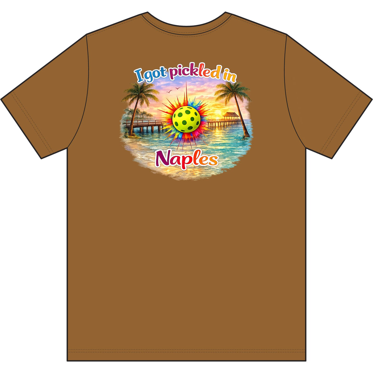 I Got Pickled in Naples™ — Men's Moisture-Wicking Pickleball Shirt | sm:)e