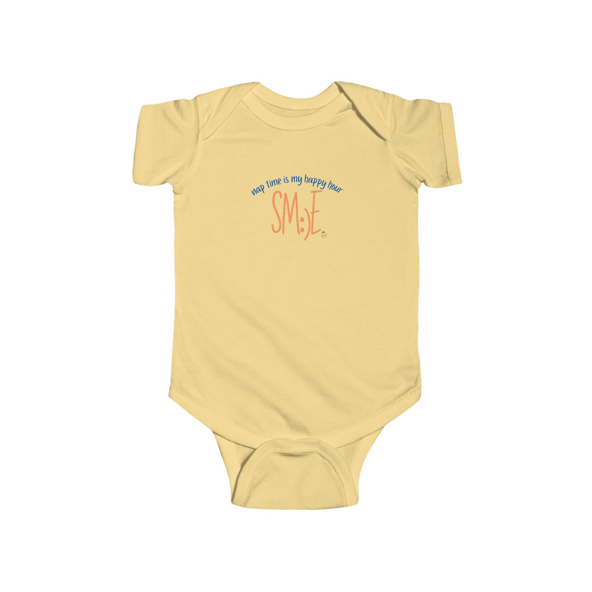 Nap Time Is My Happy Hour sm:)e Infant Bodysuit - Cute Baby Gift, Funny Newborn Outfit, Trendy Toddler Clothing