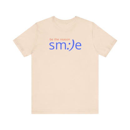 sm:)e Be the Reason Smile Shirt - Inspirational Quote Streetwear, Motivational Graphic Tee, Confidence Booster