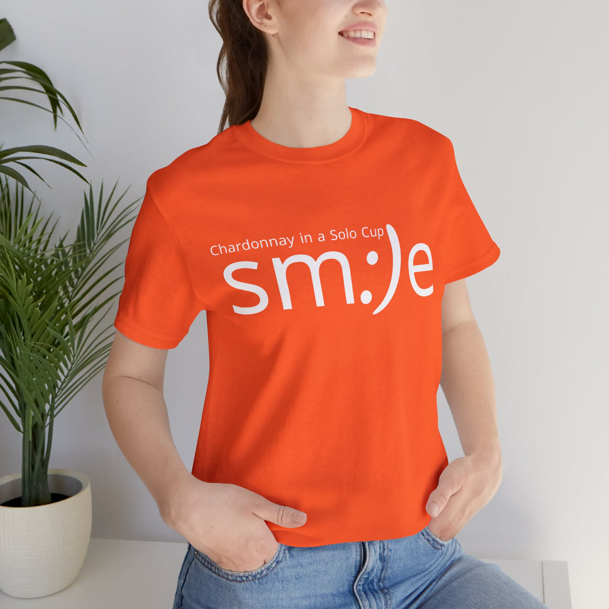 Chardonnay in a Solo Cup T-Shirt | Trendy Statement Tee | sm:)e Confidence Wear