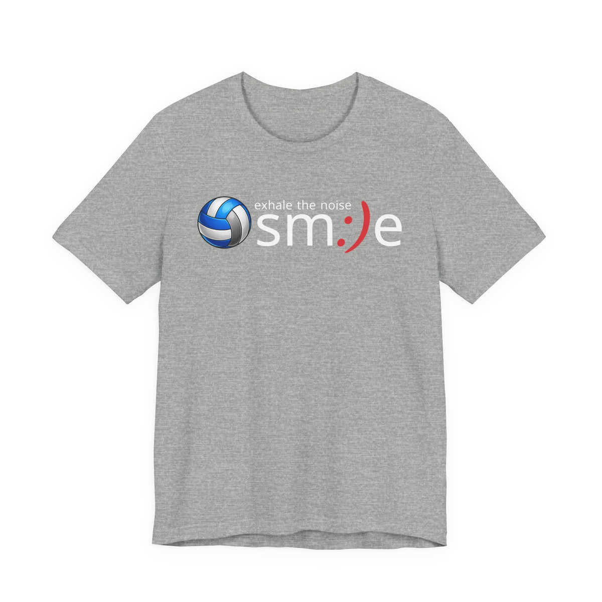 Exhale the Noise sm:)e Volleyball Shirt - Minimalist Tee
