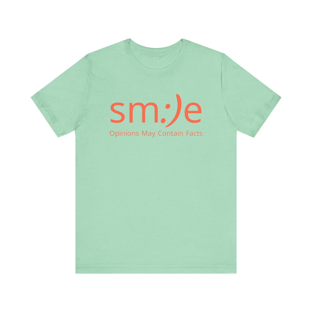 sm:)e Opinions May Contain Facts Tee | Sassy Humor Streetwear | Funny Conversation Starter Shirt