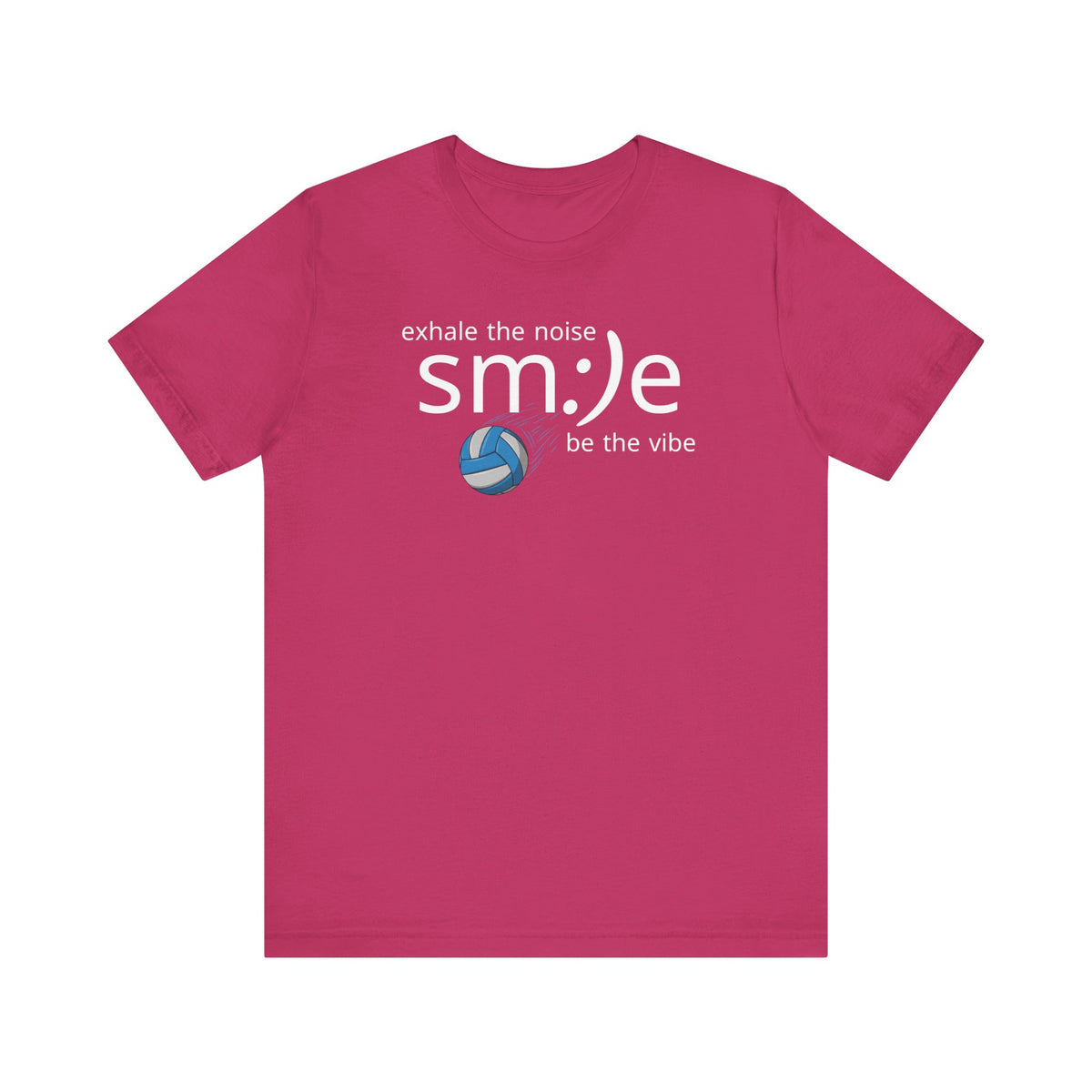 sm:)e Exhale the Noise Volleyball Tee | Athletic Mindful Streetwear | Positive Vibe Court Confidence