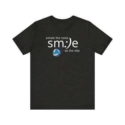 sm:)e Exhale the Noise Volleyball Tee | Athletic Mindful Streetwear | Positive Vibe Court Confidence