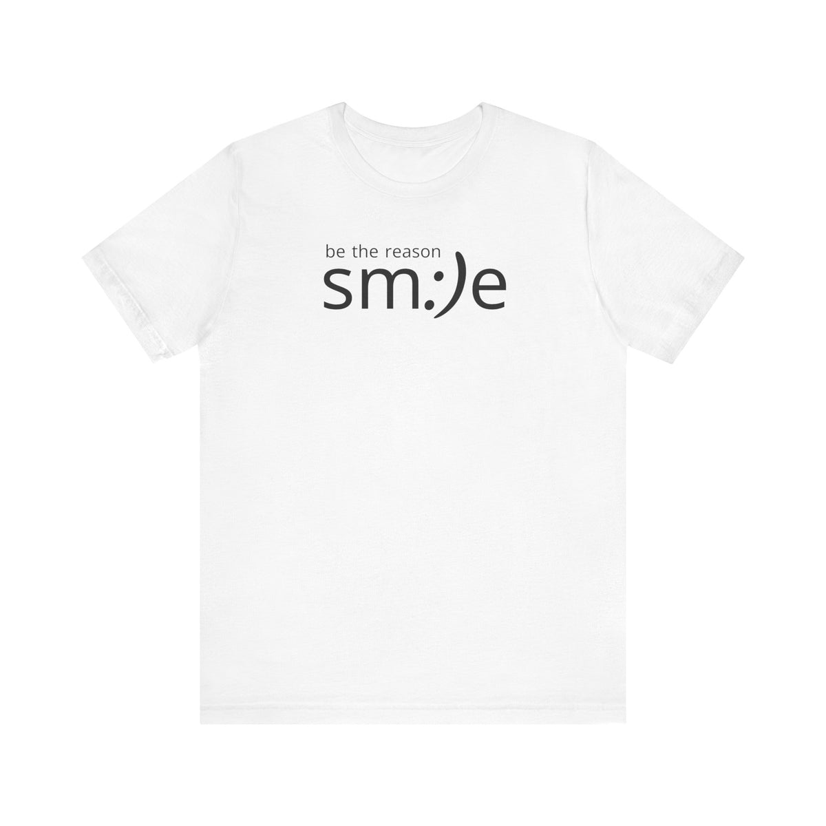 sm:)e Be the Reason Smile Tee - Positive Energy Streetwear, Inspirational Gift, Confidence Booster