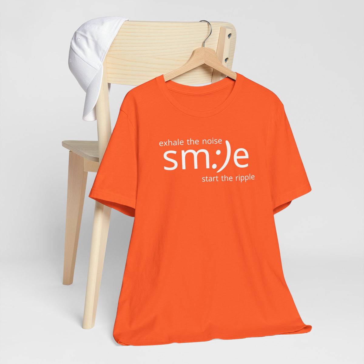 Exhale the Noise sm:)e Start the Ripple | Positive Vibe Streetwear Tee