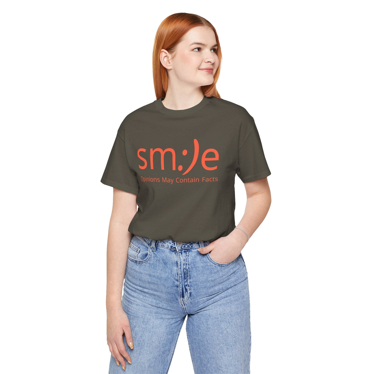 sm:)e Opinions May Contain Facts Tee | Sassy Humor Streetwear | Funny Conversation Starter Shirt