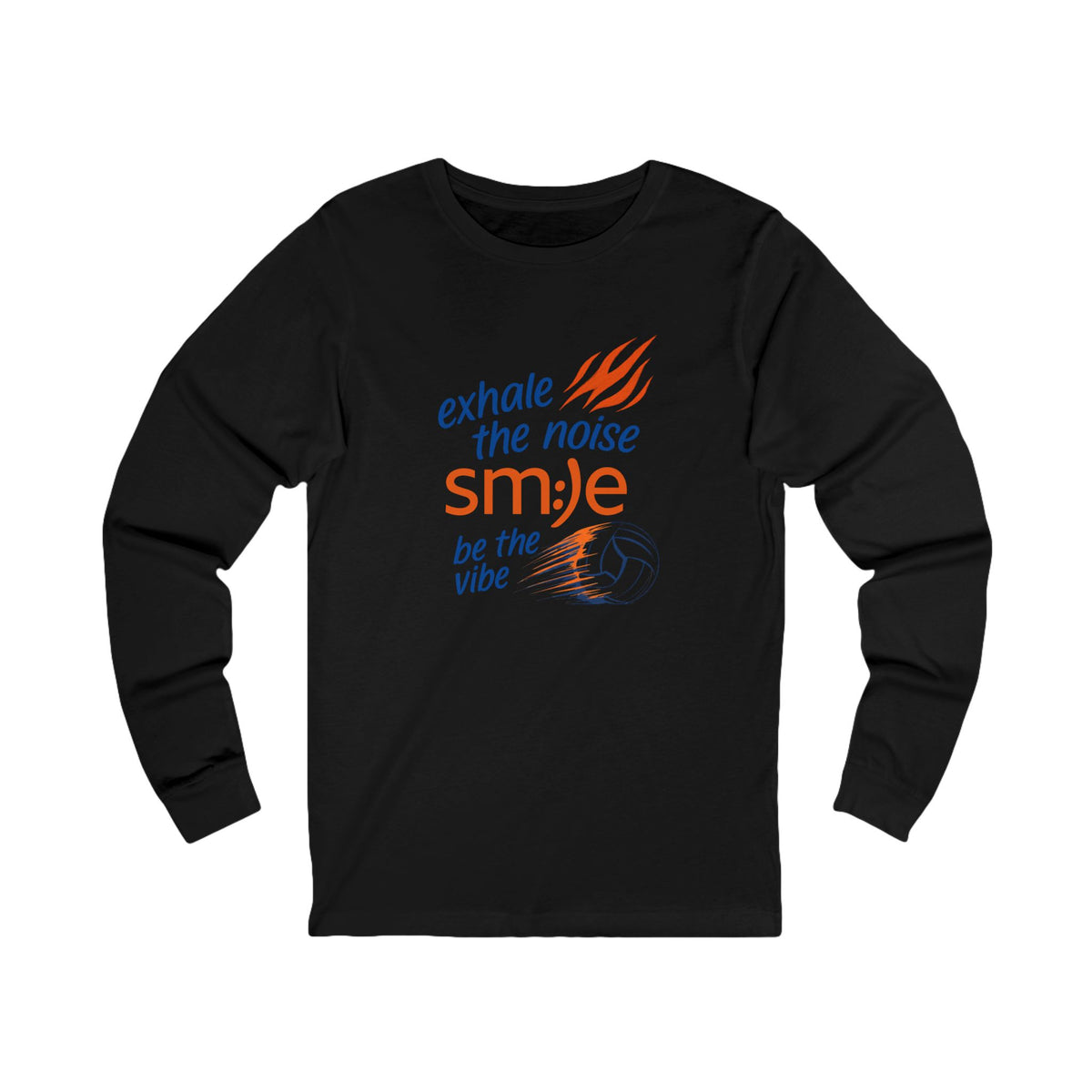 Exhale the Noise sm:)e Be the Vibe Volleyball Long Sleeve