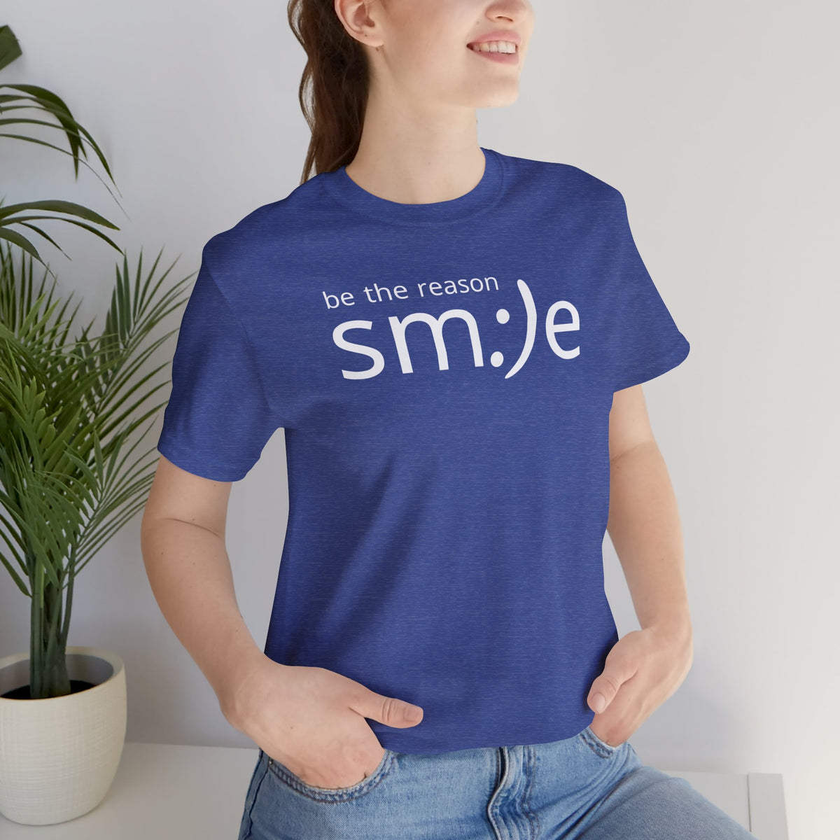 Be the Reason sm:)e T-Shirt - Positive Vibes Streetwear, Motivational Gift, Confidence Booster