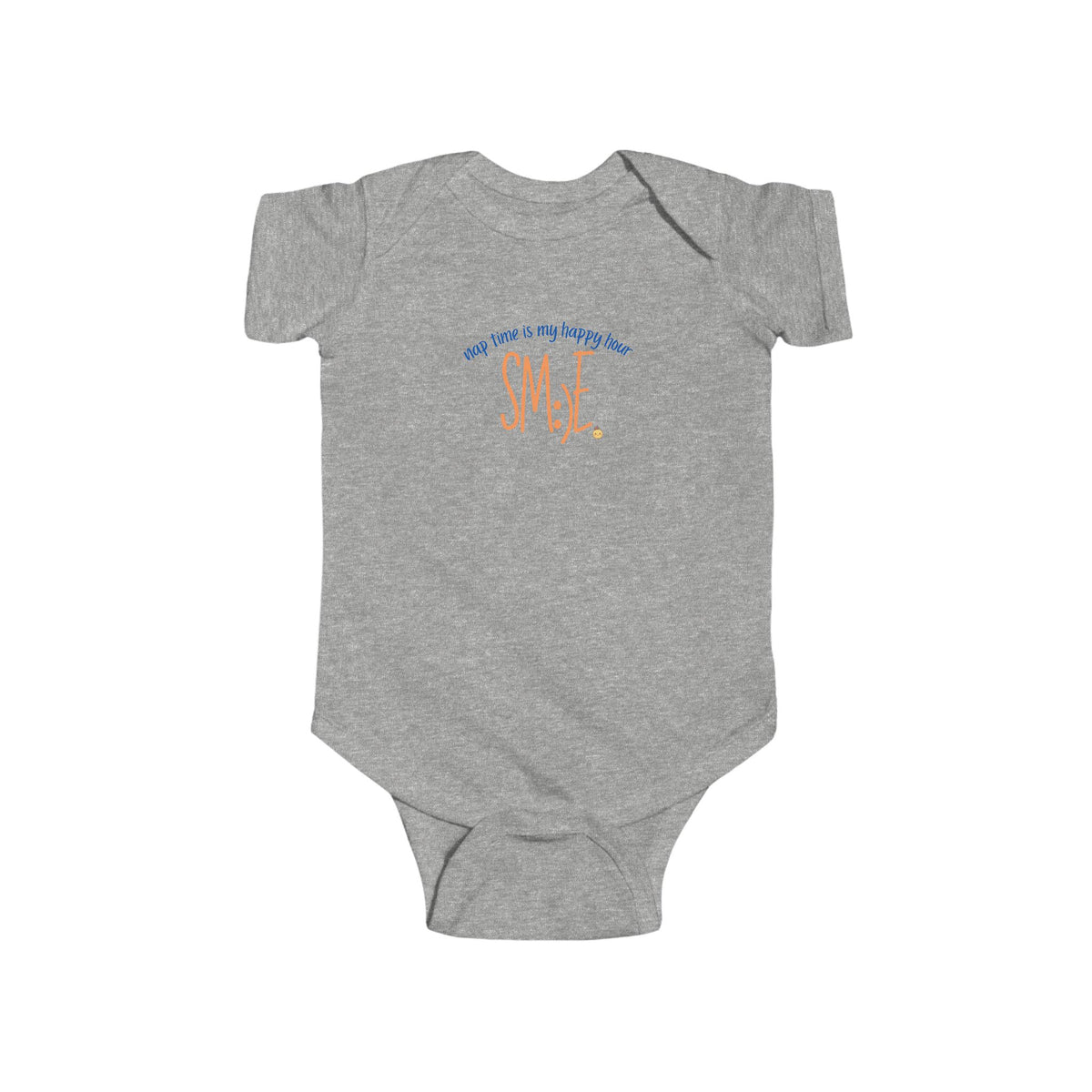 Nap Time Is My Happy Hour sm:)e Infant Bodysuit - Cute Baby Gift, Funny Newborn Outfit, Trendy Toddler Clothing
