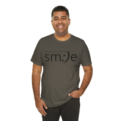 Chardonnay in a Solo Cup | sm:)e Funny Wine Statement Tee