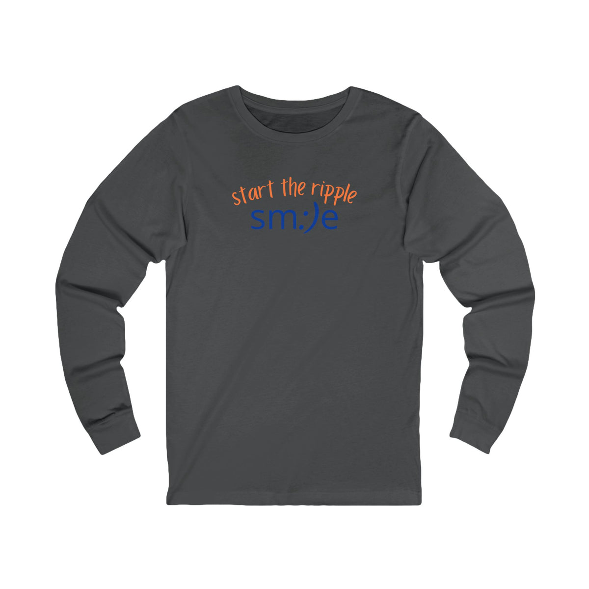 Start the Ripple Long Sleeve Tee - Inspirational Streetwear, Confidence Booster, Unisex Statement Shirt