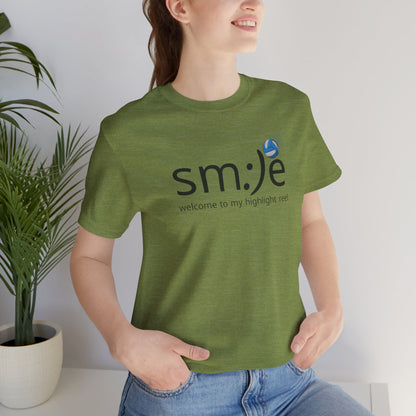 sm:)e Welcome to My Highlight Reel Volleyball T-Shirt | Funny Motivational Unisex Tee