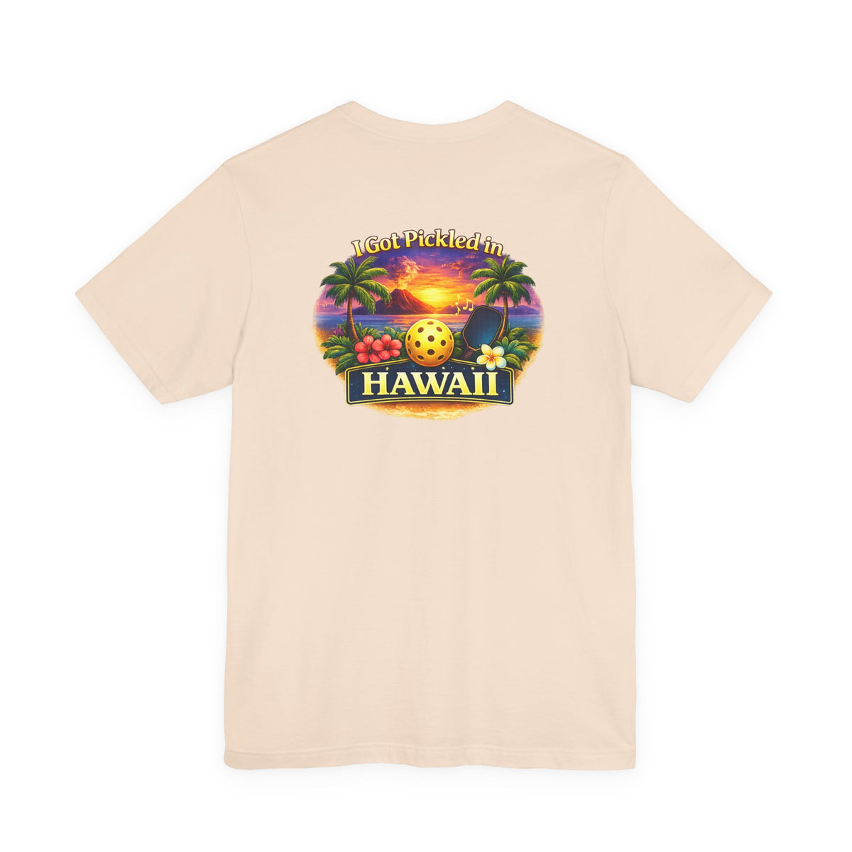 Hawaii Sunset Pickleball Tee | Tropical Beach Graphic T-Shirt