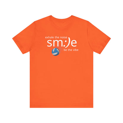 sm:)e Exhale the Noise Volleyball Tee | Athletic Mindful Streetwear | Positive Vibe Court Confidence