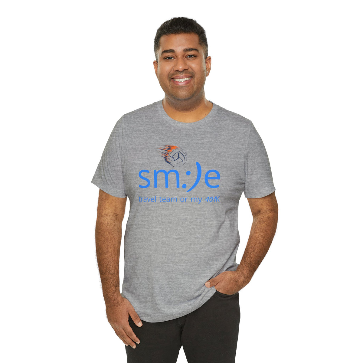 Smile Travel Team - My 401k is Volleyball | Parent Life Streetwear | Volleyball Mom Dad Tee