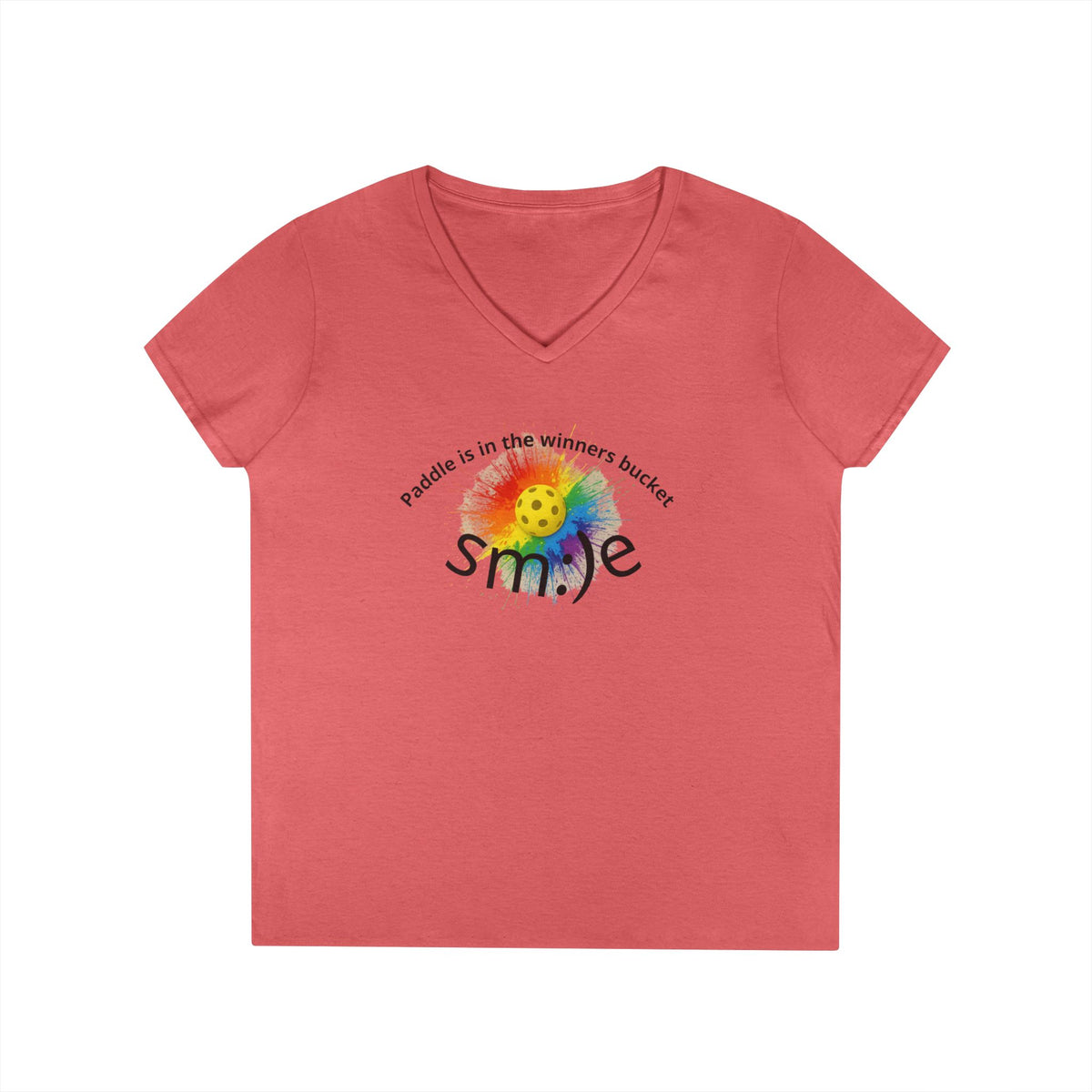 Paddle in the Winners Bucket - Pickleball V-Neck | Funny Statement Tee