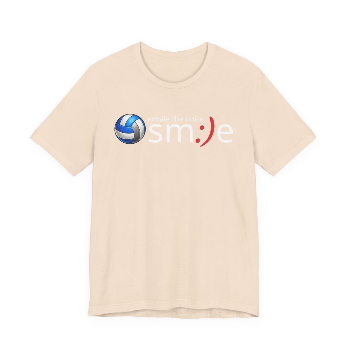 Exhale the Noise sm:)e Volleyball Shirt - Minimalist Tee