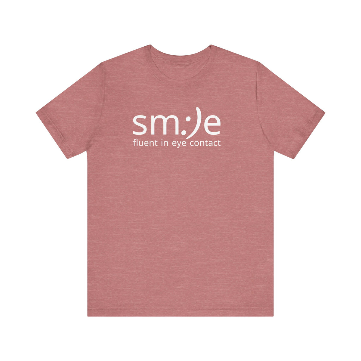 sm:)e Fluent in Eye Contact Jersey Tee | Social Butterfly Streetwear | Funny Connection Gift