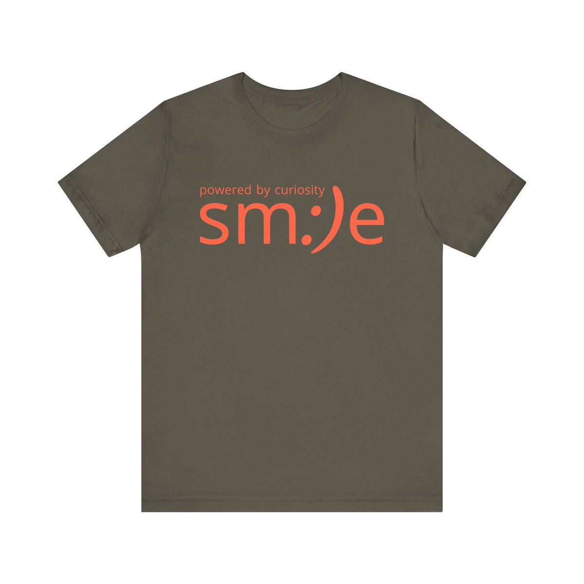 sm:)e Powered by Curiosity Tee | Wonder-Driven Streetwear | Unisex Motivational Graphic Shirt
