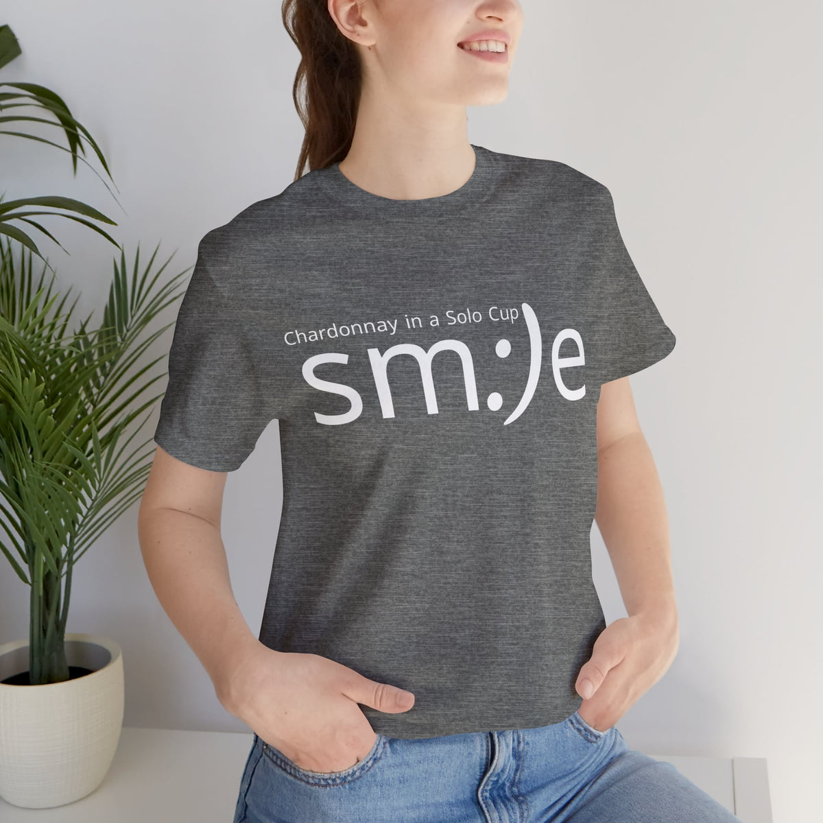 Chardonnay in a Solo Cup T-Shirt | Trendy Statement Tee | sm:)e Confidence Wear