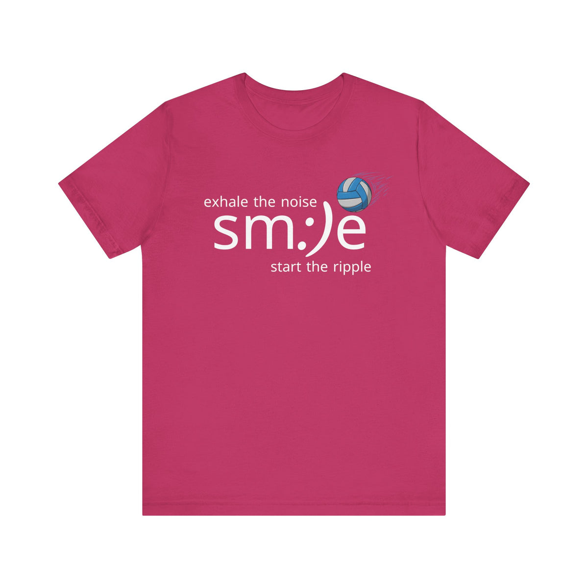 Exhale the Noise sm:)e Volleyball Jersey | Unisex Athletic Streetwear | Court Confidence Tee
