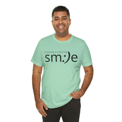 Chardonnay in a Solo Cup | sm:)e Funny Wine Statement Tee