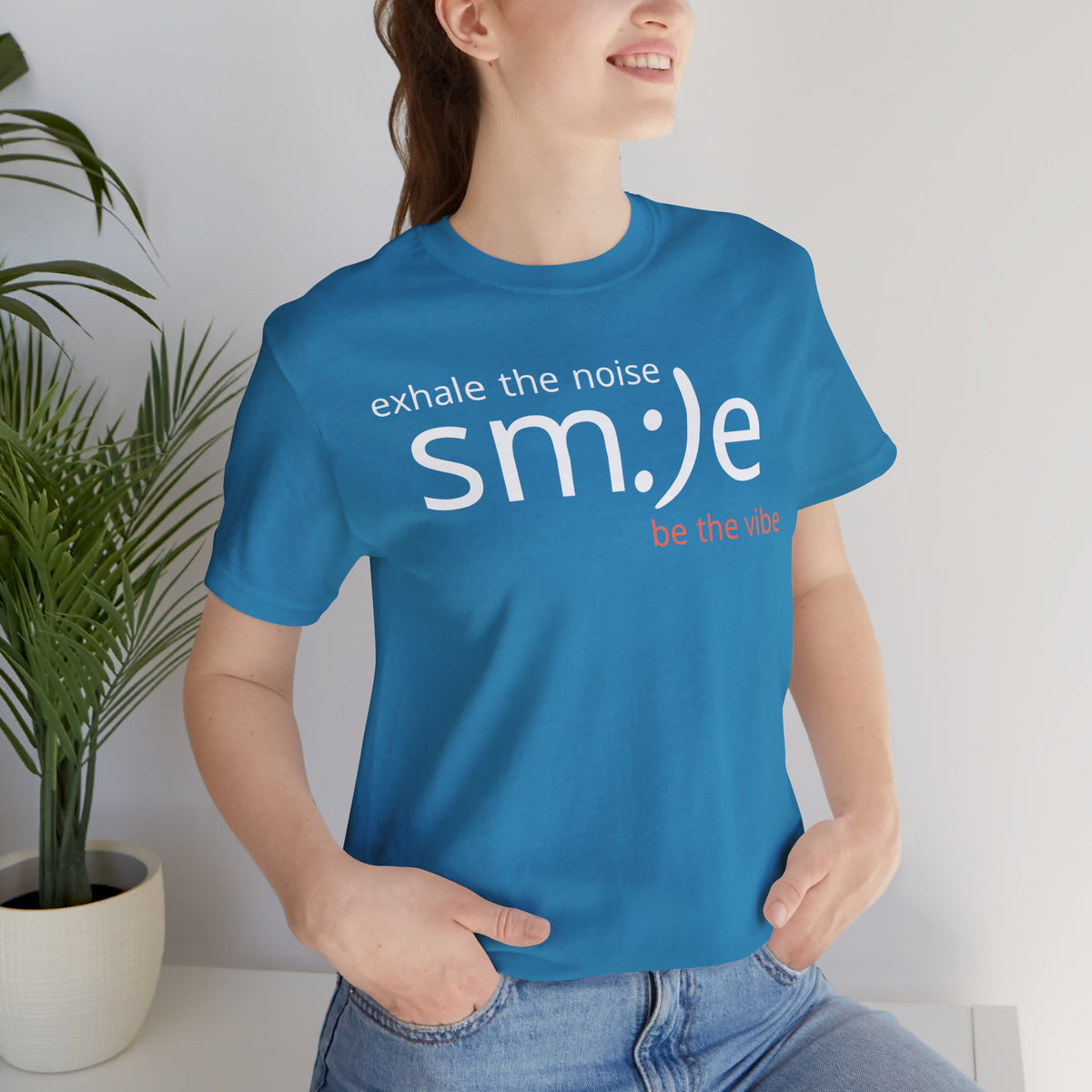 sm:)e Exhale the Noise Be the Vibe | Casual Streetwear Tee | Motivational Gift for Friends