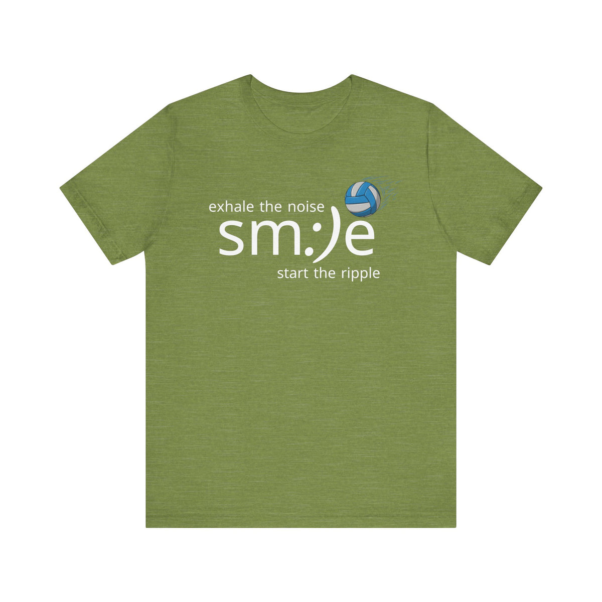 Exhale Noise Sm:)e Start the Ripple Volleyball Tee