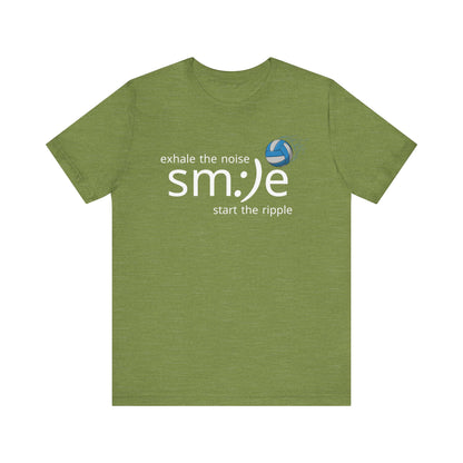 Exhale Noise Sm:)e Start the Ripple Volleyball Tee