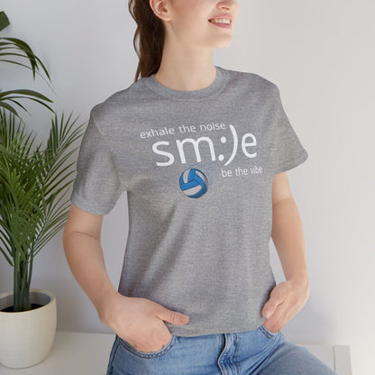 sm:)e Exhale the Noise Volleyball Tee | Athletic Mindful Streetwear | Positive Vibe Court Confidence