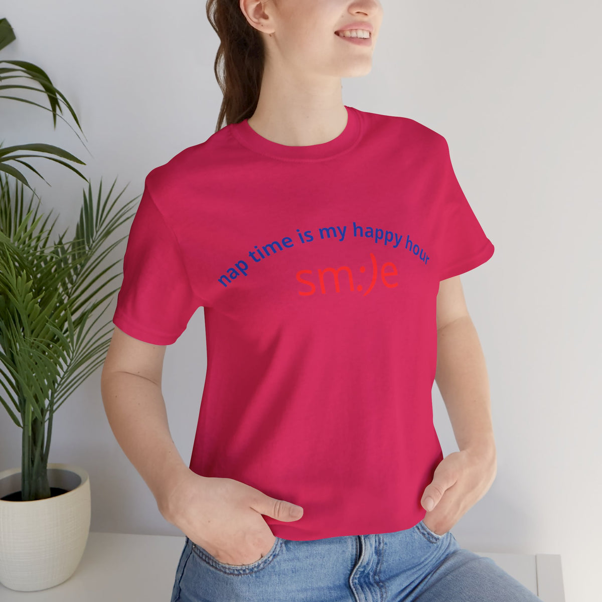 sm:)e Nap Time Is My Happy Hour Tee - Relatable Streetwear, Self-Care Humor, Confidence Booster, Sleep Lover Gift