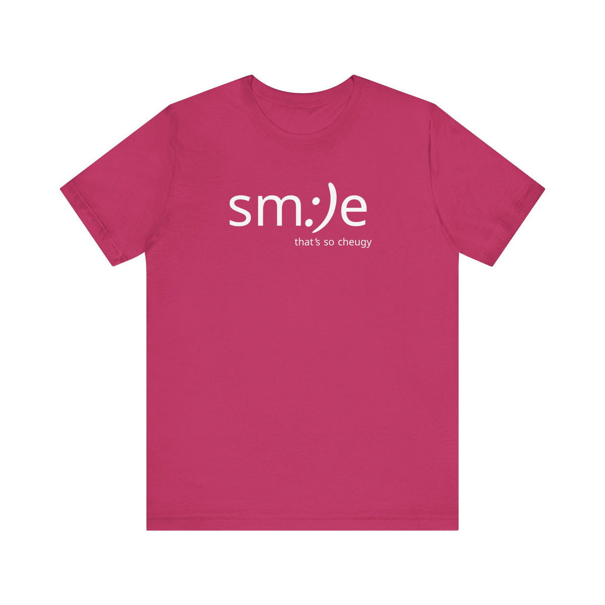 sm:)e Playful Unisex Tee | Smile That's So Cheugy | Graphic Streetwear