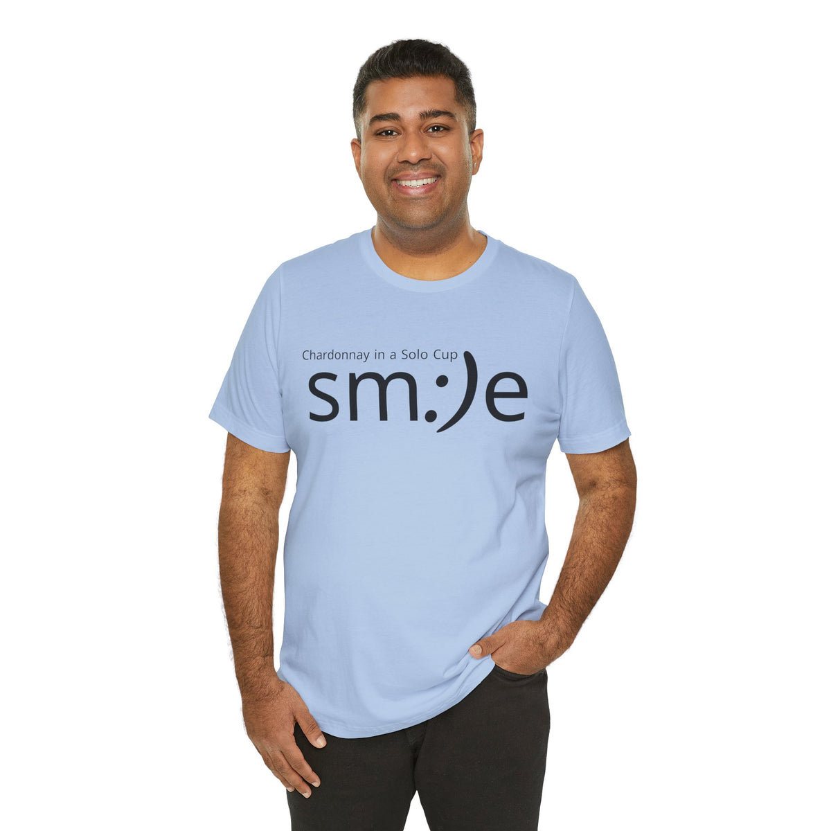 Chardonnay in a Solo Cup | sm:)e Funny Wine Statement Tee