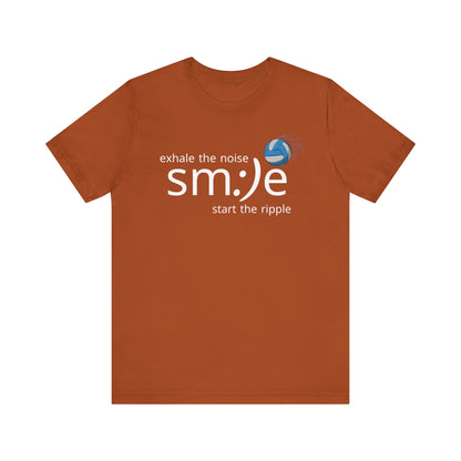 Exhale the Noise sm:)e Start the Ripple | Volleyball Jersey Tee