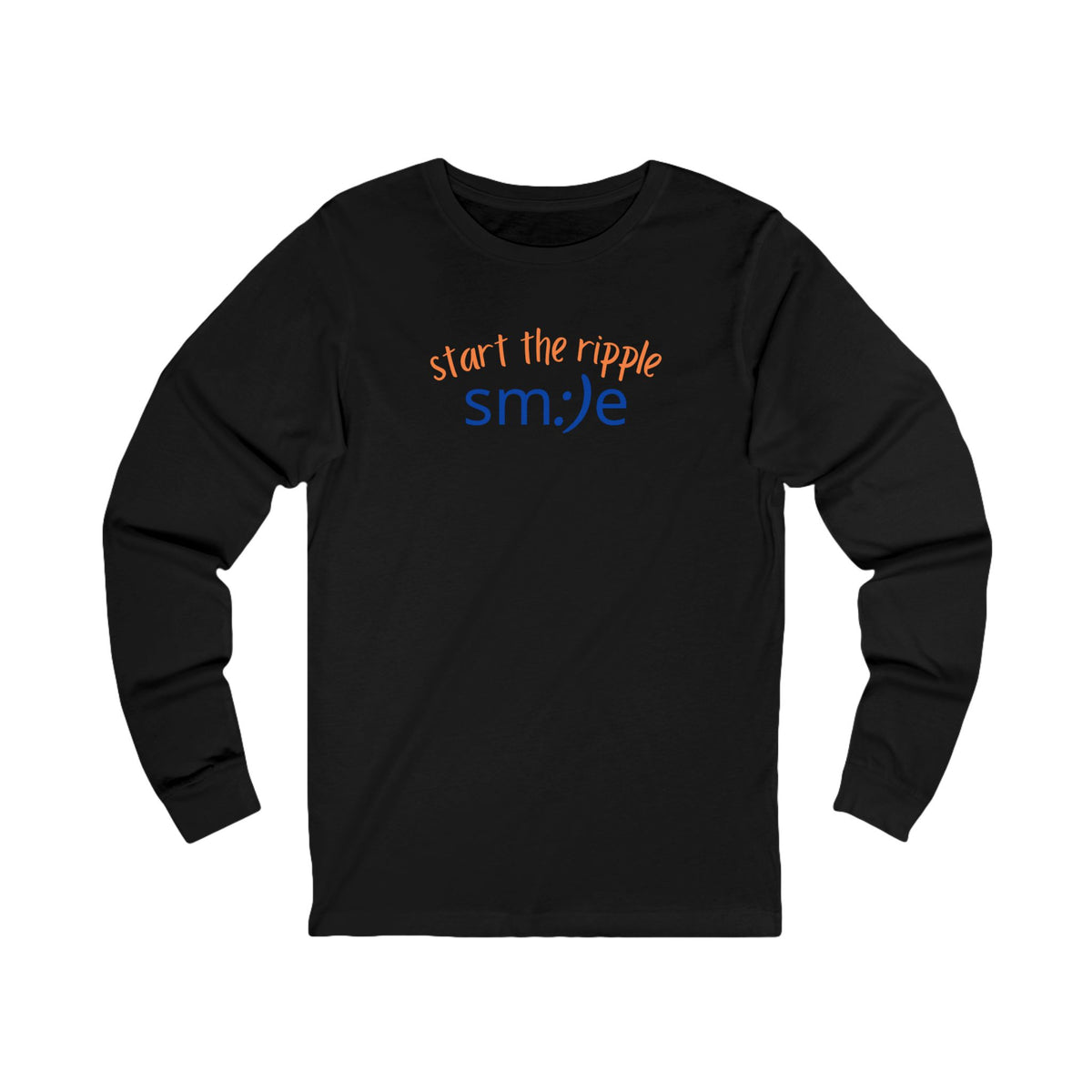 Start the Ripple Long Sleeve Tee - Inspirational Streetwear, Confidence Booster, Unisex Statement Shirt