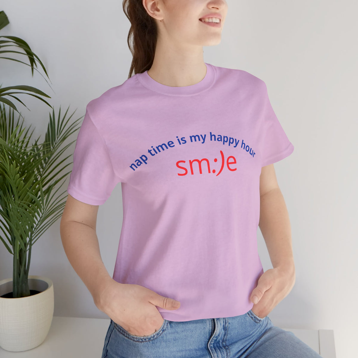 sm:)e Nap Time Is My Happy Hour Tee - Relatable Streetwear, Self-Care Humor, Confidence Booster, Sleep Lover Gift