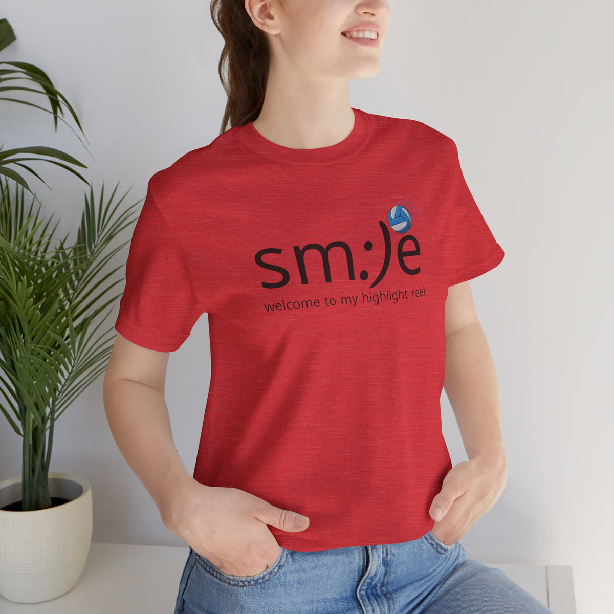 sm:)e Welcome to My Highlight Reel Volleyball T-Shirt | Funny Motivational Unisex Tee