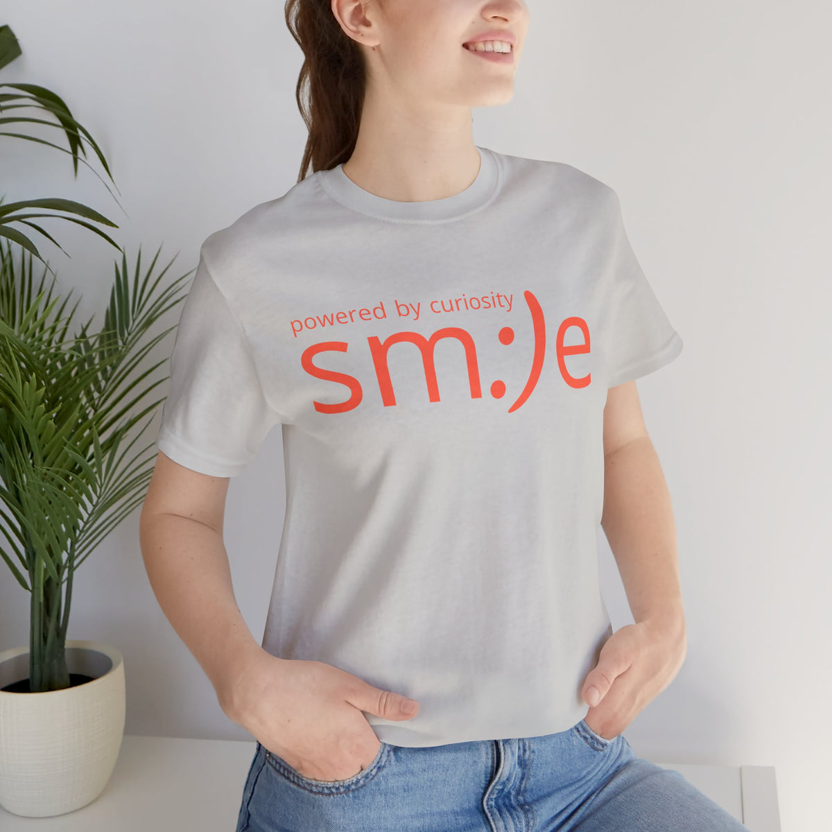 sm:)e Powered by Curiosity Tee | Wonder-Driven Streetwear | Unisex Motivational Graphic Shirt
