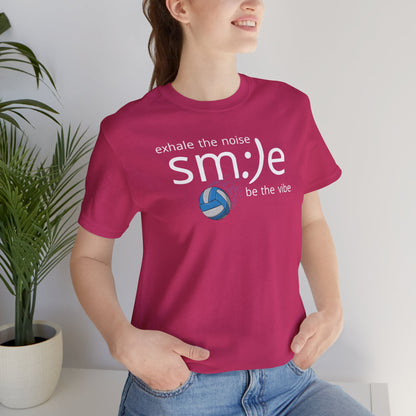 sm:)e Exhale the Noise Volleyball Tee | Athletic Mindful Streetwear | Positive Vibe Court Confidence