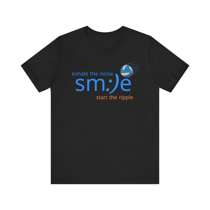 Exhale the Noise sm:)e Start the Ripple Volleyball Tee - Motivational Streetwear, Positive Vibes, Inspirational Gift