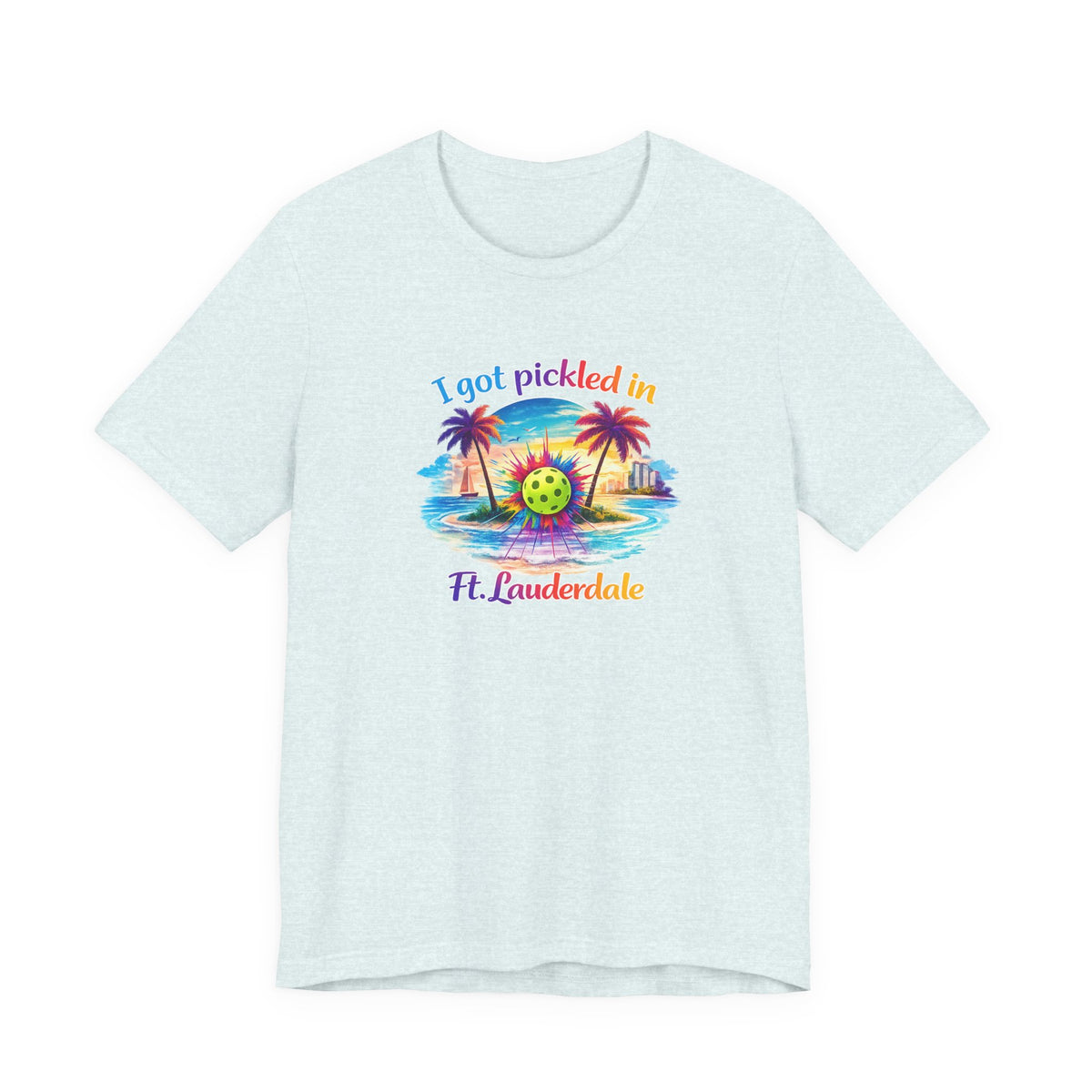 "I Got Pickled in Ft. Lauderdale" Pickleball T-Shirt — Funny Florida Vacation Tee & Souvenir Gift