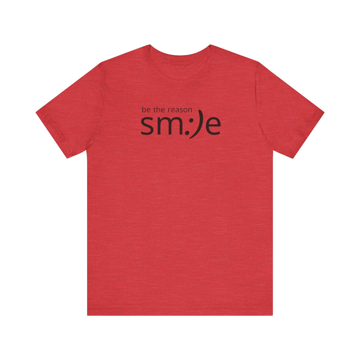 sm:)e Be the Reason Smile Tee - Positive Energy Streetwear, Inspirational Gift, Confidence Booster