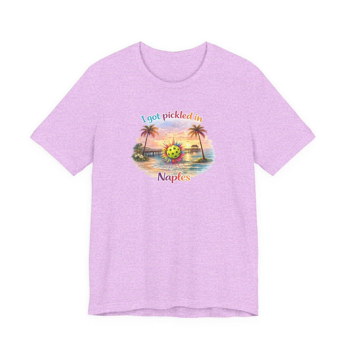 "I Got Pickled in Naples" Pickleball Tee — Funny Florida Vacation Shirt & Souvenir Gift